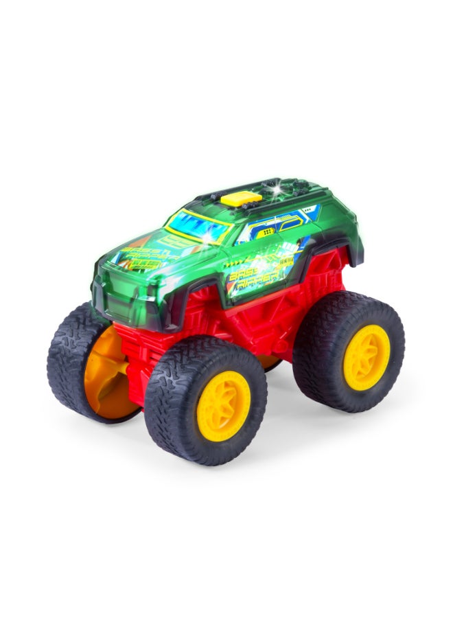 Dickie Item-203762008-Dickie Toys - Bass Ripper Monster Truck with Light Change and Music (17 cm) - Wind-up Car from 3 Years with Retraction and Rubber Tyres, Toy Car for Children, Includes Batteries. Years 3+ - Image 2