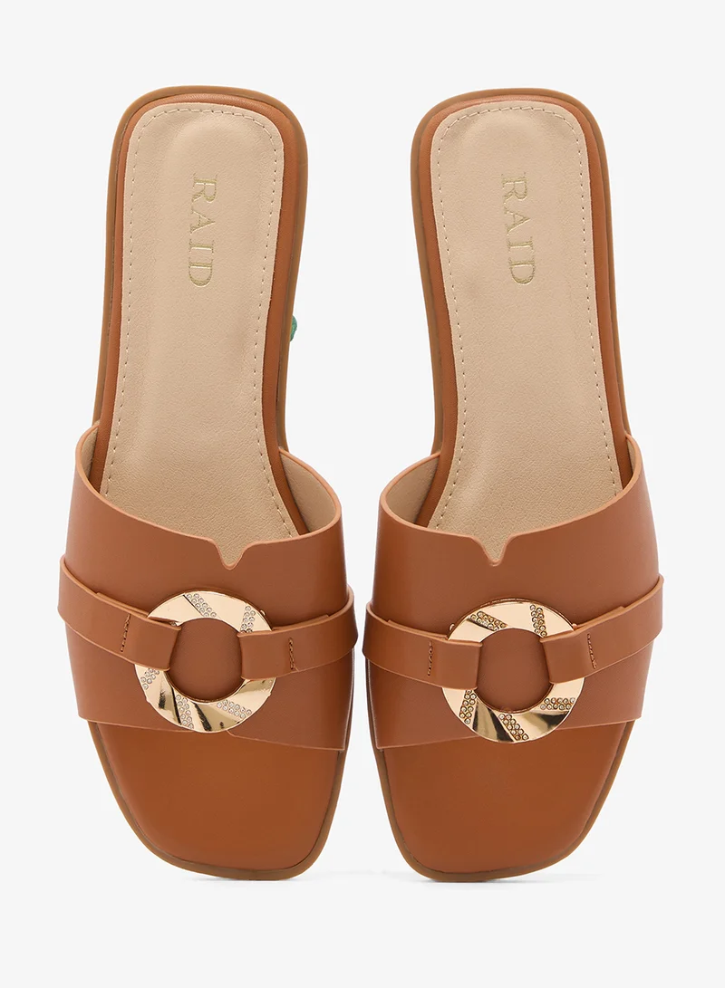 RAID  Embellished Strap Buckle Detailed Sandals for Women | Best Price UAE