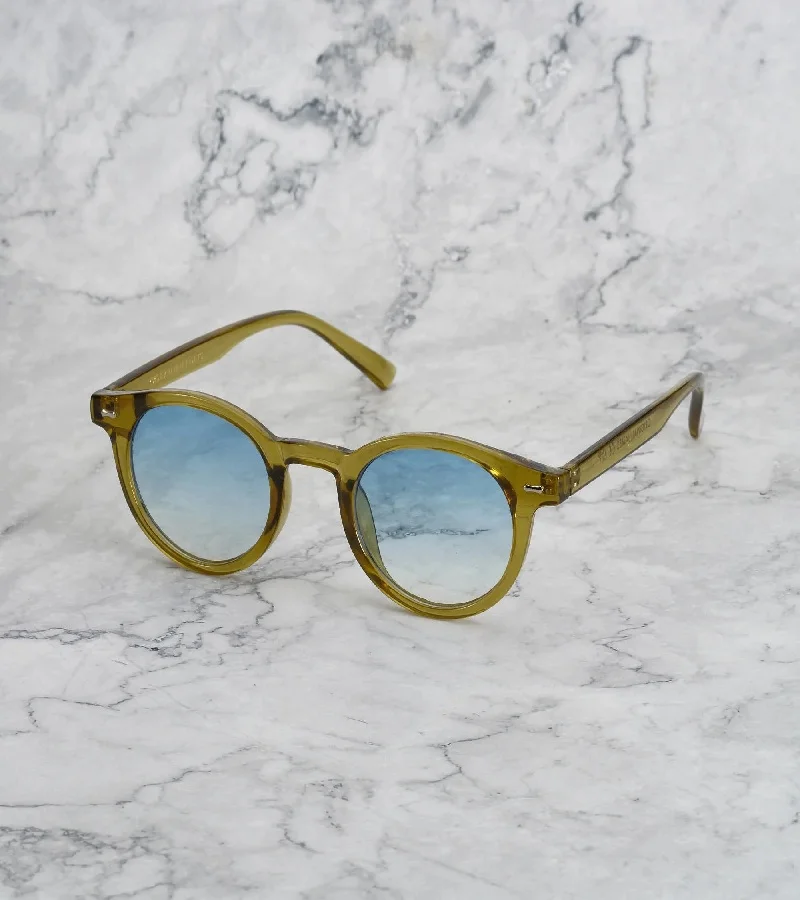  اكسبليست باوتس نظارات شمسية أنيقة من جيمس أوليف بتدرج أزرق للجنسين