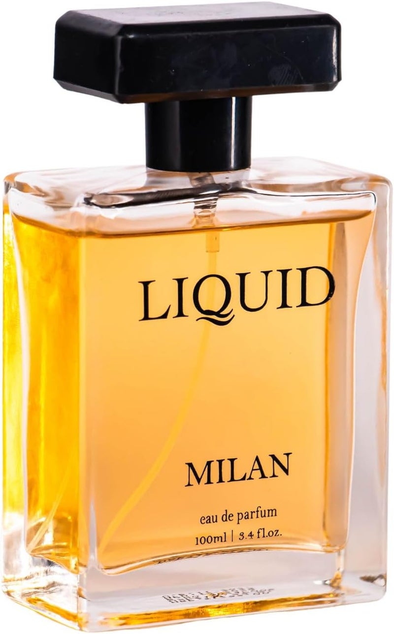 LIQUID Milan Eau de Parfum for Women - 100ml | Luxurious Blend of Vanilla, Honey Cookies, Amber, and Caramel - Image 1