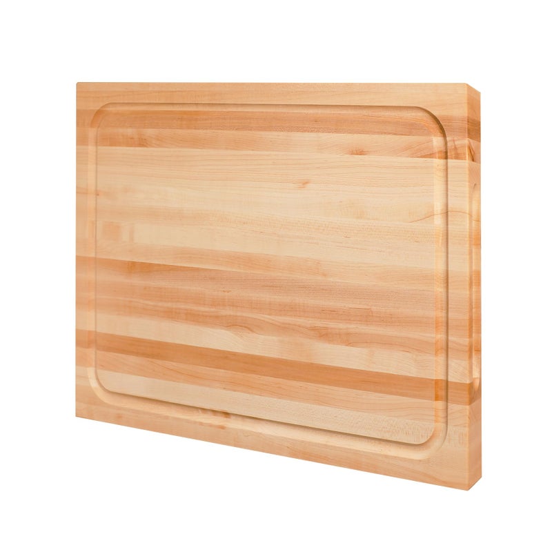 CONSDAN Wood Cutting Board for Kitchen USA Grown Hardwood 20 x 15 Hard Maple with Invisible Inner Handle Prefinished with FoodGrade Oil Suitable for Kitchen Edge Grain 112 Thick