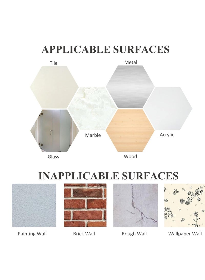 RATSAW 8 Pack Hooks Self Adhesive Duty Towel Shower Hooks Stainless Steel Hooks for Hanging Towel Coat Key - Image 4