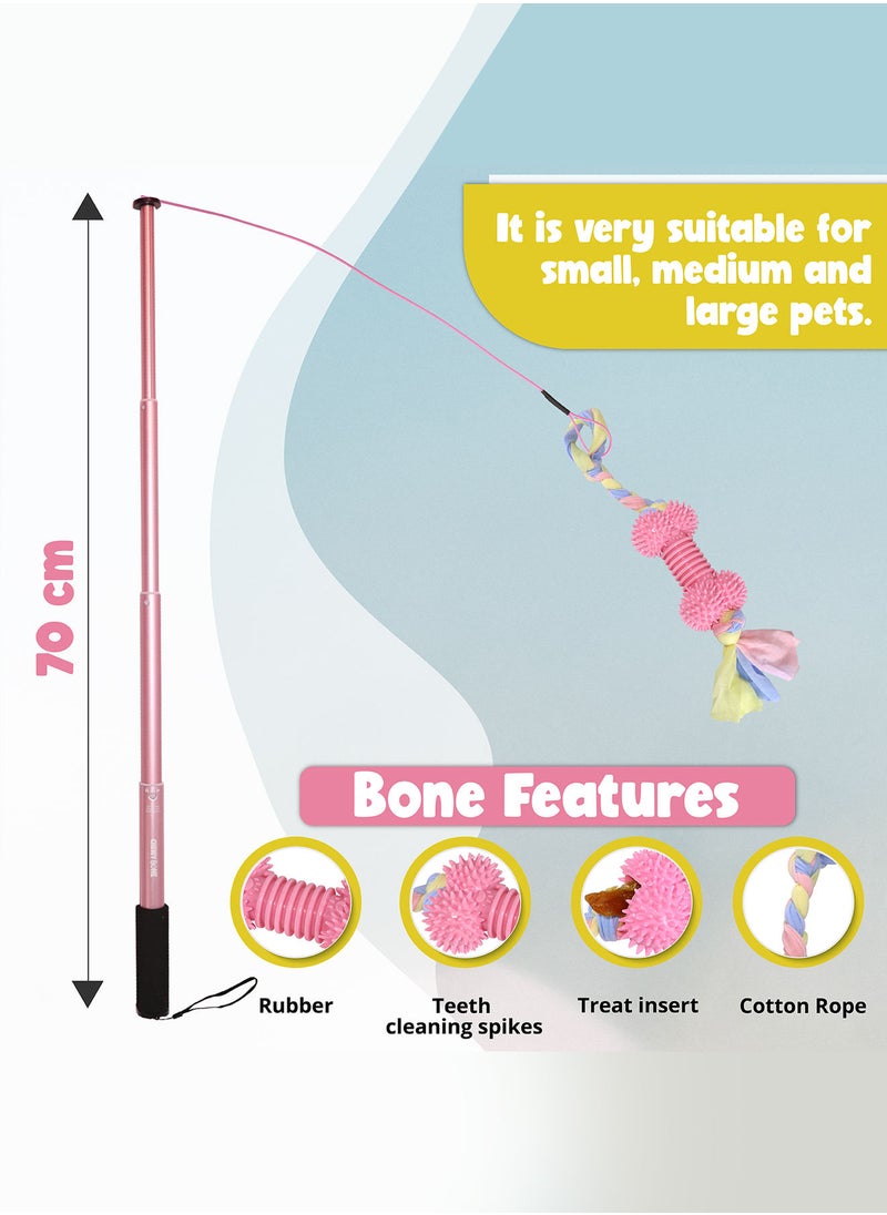 CHEWY BONE Dog teaser toy for small dogs and puppies  - Image 3