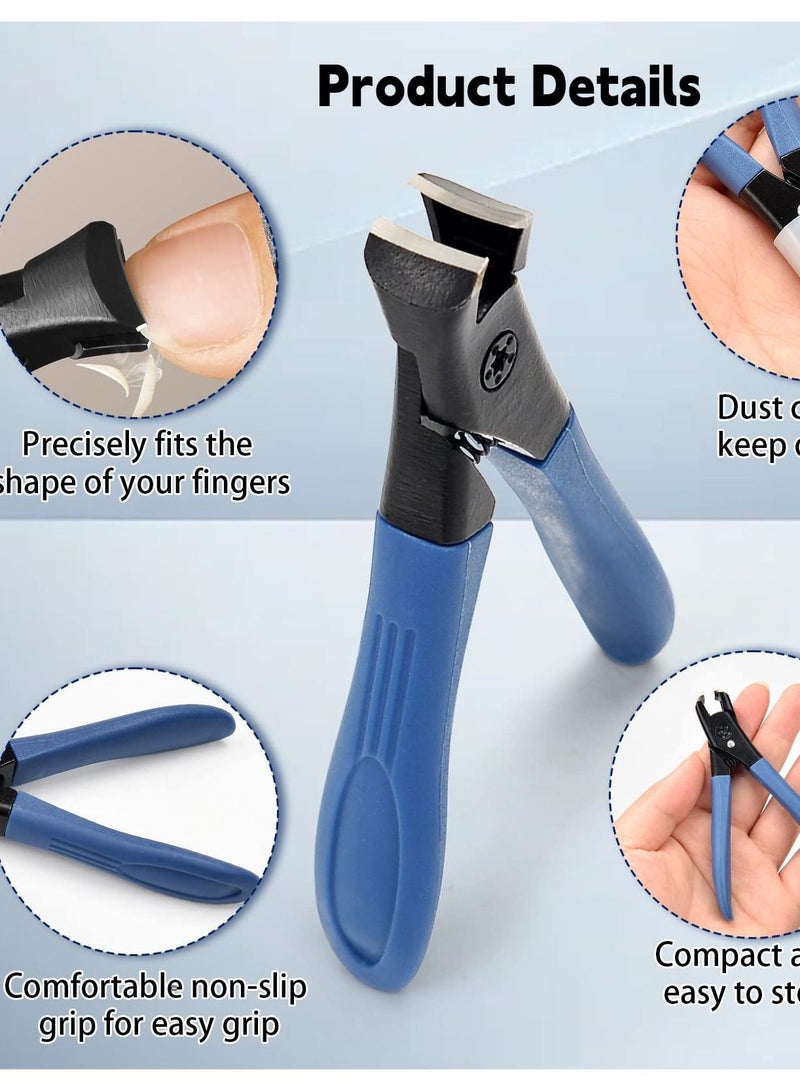 Nail Clippers for Thick Nails, Toenail Clippers, Heavy Duty Nail Clippers for Thick Toenails, Stainless Steel Toenail Clippers with Fingernail File, Professional Nail Trimming Tools