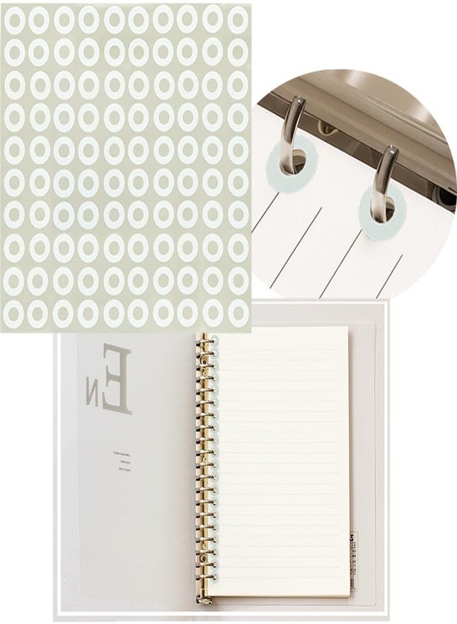 KR. LIF Paper Hole Punch Reinforcement Stickers 2500 Pack - 0.25" Binder Hole Reinforcement Circles Paper Binder Spine Labels for Hole-Punched Pages, - Image 1