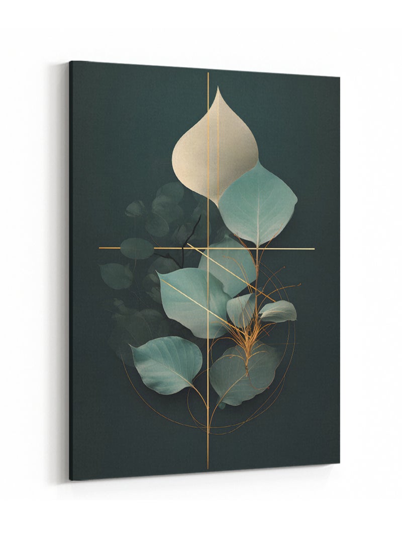 لوحة كانفاس على إطار خشبي بتصميم نباتات - Image 4