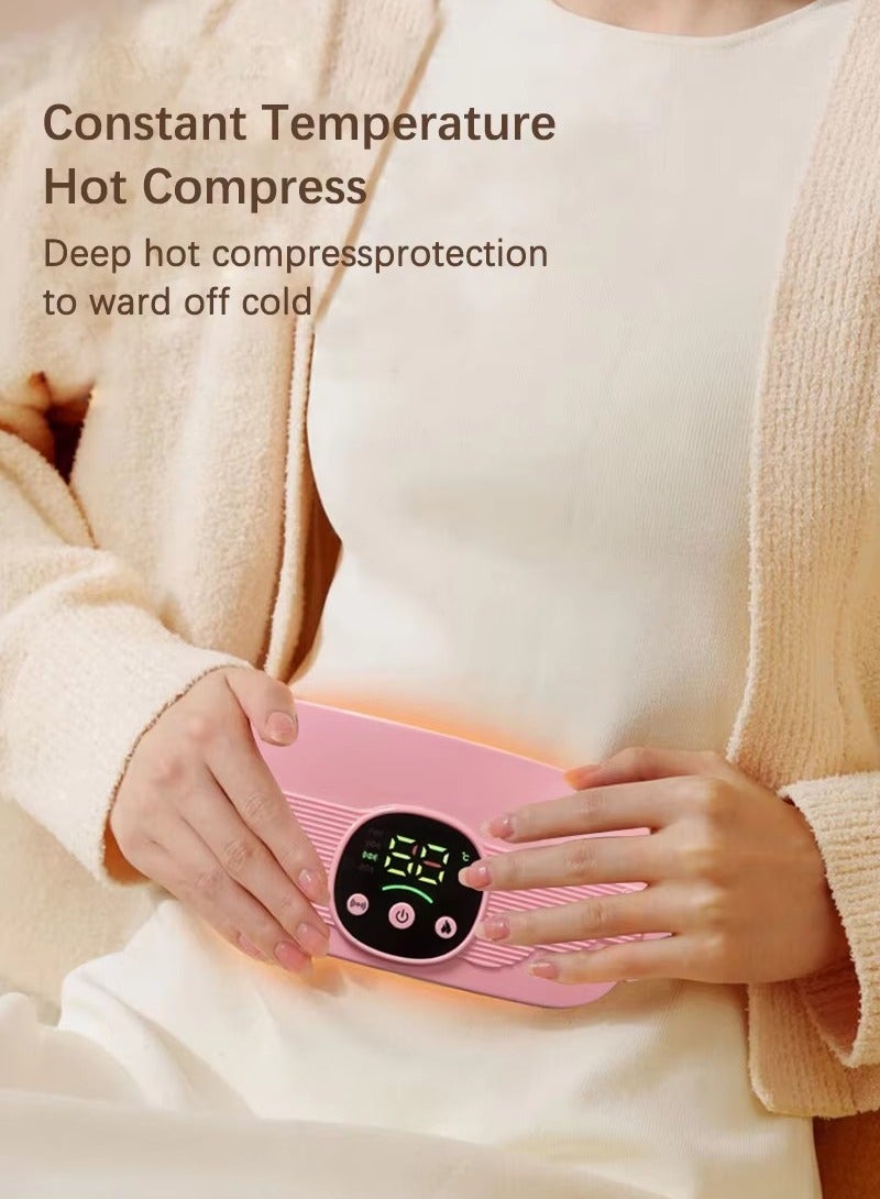 BORTONY Menstrual Heating Device Rechargeable Period Cramp Massager Vibrating Heating Belt for Period Pain Relief Waist Massager Gift for Women and Girls - Image 5