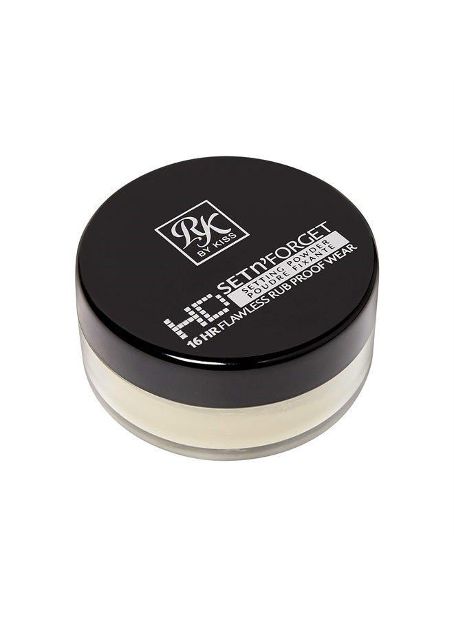 Ruby Kisses Loose Setting Powder 0.4oz, Weightless, Smooths, Mattifying Finish and Shine Control, Pure Silica Mineral Powder (Banana) - Image 1