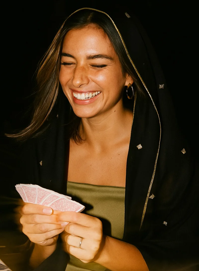 The Untitled Project The Gypsy Scarf in Black - Embroidered Stars