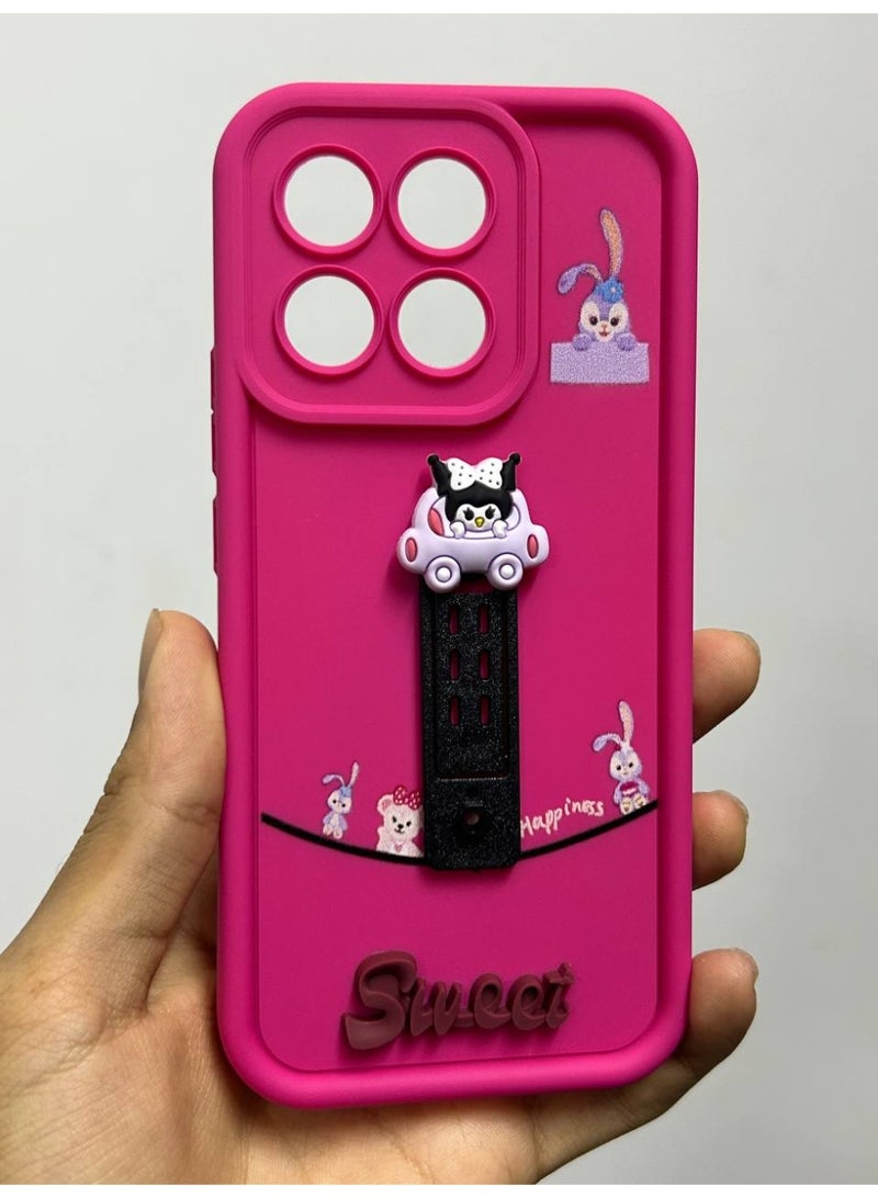 new cartoon-designed back cover with the word "Sweet" on it, compatible with the Honor X8C phone. - Image 2