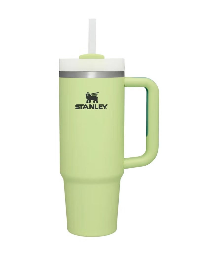 Stanley The Quencher H2.0 Tumbler With Handle And Straw 40 oz Flowstate 3-Position Lid Cup Holder Compatible For Travel Insulated Stainless Steel Cup BPA-Free Stanley Cup Vacuum Insulated Tumbler With Lid and Straw For Water, Iced Tea Or Coffee, Smoothie And More Mint