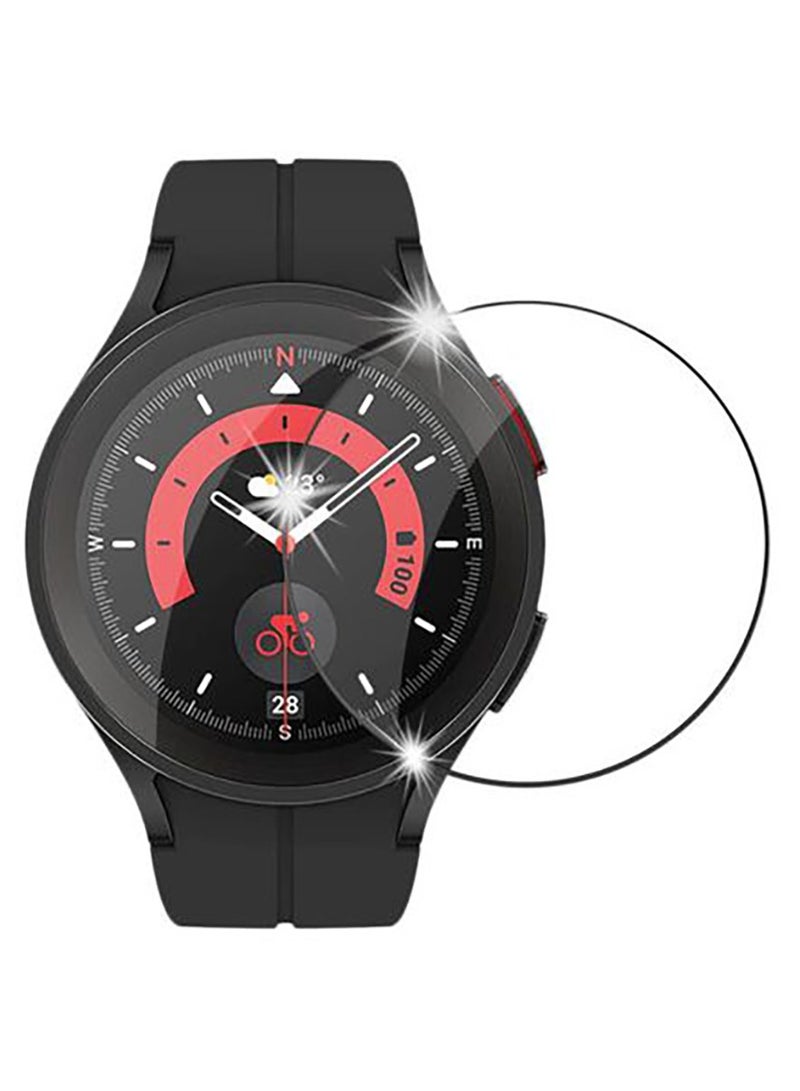 اسكرين حماية عالية الجودة لشاشة ساعة سامسونج جالاكسي ووتش 4 برو بمقاس 45 مم - اسود SAMSUNG Galaxy Watch 5 Pro (45mm)