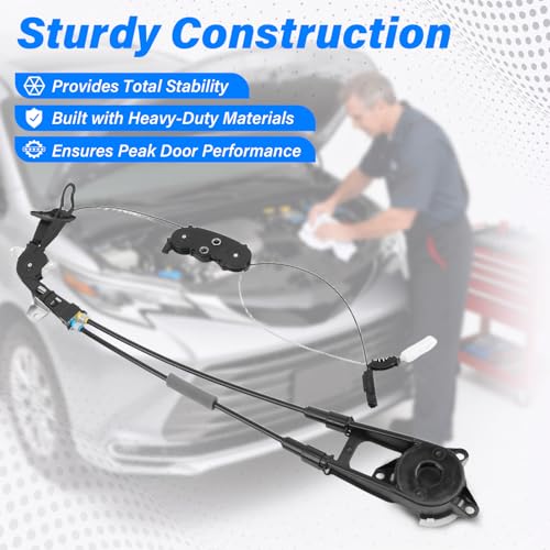 Femibon Left Power Sliding Door Cable Fit for 2011 2012 2013 2014 2015 2016 2017 2018 2019 2020 Toyota Sienna 2.7L 3.5L,Electric Sienna Sliding Door Cable Assembly,Replace 85016-08010 85016-08011 - Image 5