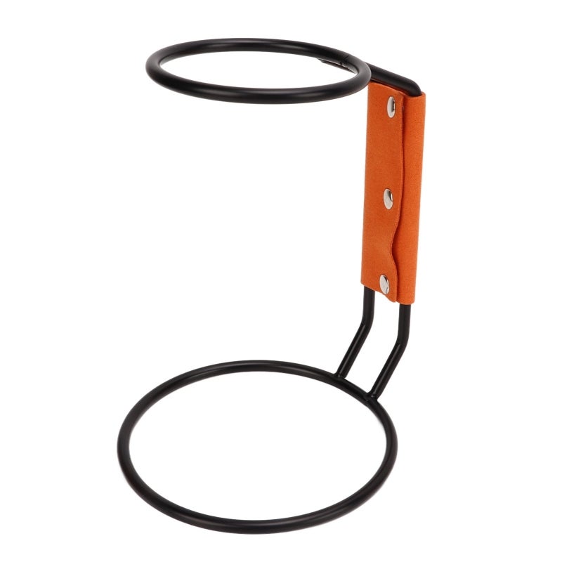 Pour Over Coffee Dripper Rack Iron Dripper Stand with Leather Handle Case for Home Coffee Shop - Image 3