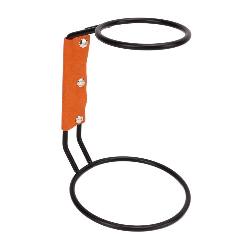 Pour Over Coffee Dripper Rack Iron Dripper Stand with Leather Handle Case for Home Coffee Shop - Image 1