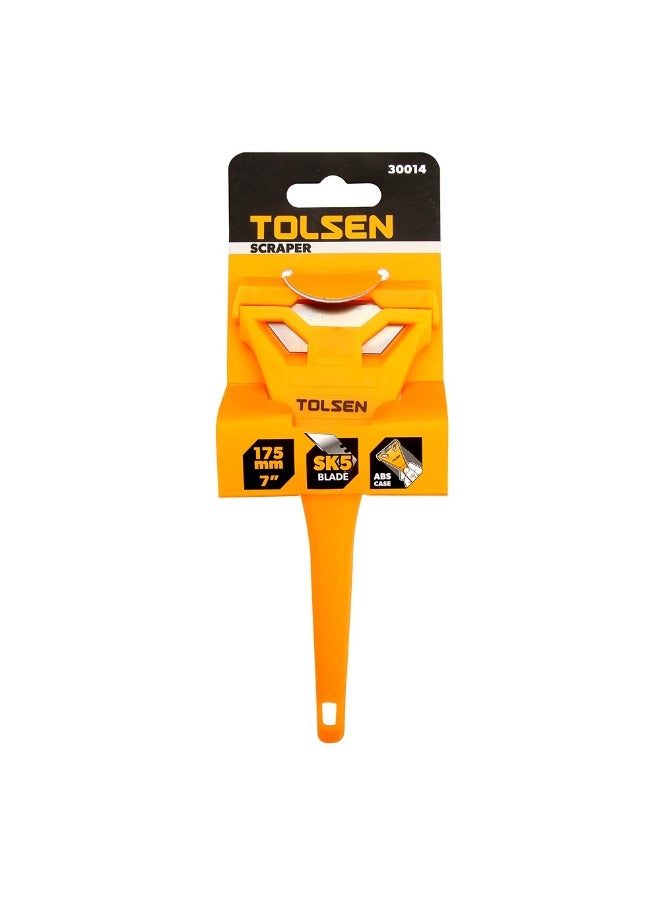 Tolsen 30014 Glass Scraper with SK5 Blade – 174 x 70 x 22.5mm Window Scraper for Paint, Adhesive, Sticker & Residue Removal - Image 3