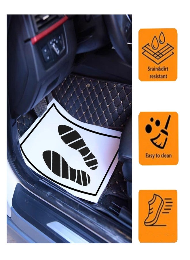 CYDZSW 50Pcs Paper Floor Mats for Cars and Trucks,Disposable Clear Car Mat,Auto Detailing Dealership Supplies,Floor Liners Covers,Automotive Carpet Protector Film - Image 2