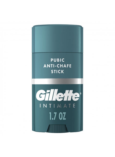 Gillette Intimate Pubic Anti-chafe Stick, Reduces Rubbing and Irritation, Pubic Anti-Chafing For Men, Easy Application, Dermatologist Tested