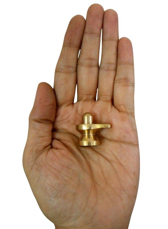 Crafts of India تمثال شيفا لينغام نحاسي من كرافتسوفينديا® للعبادة - تمثال هندوسي لشيفا لينغام مناسب لمعبد المنزل والتأمل والديكور الروحي - الحجم: 2.75 سم - Image 2