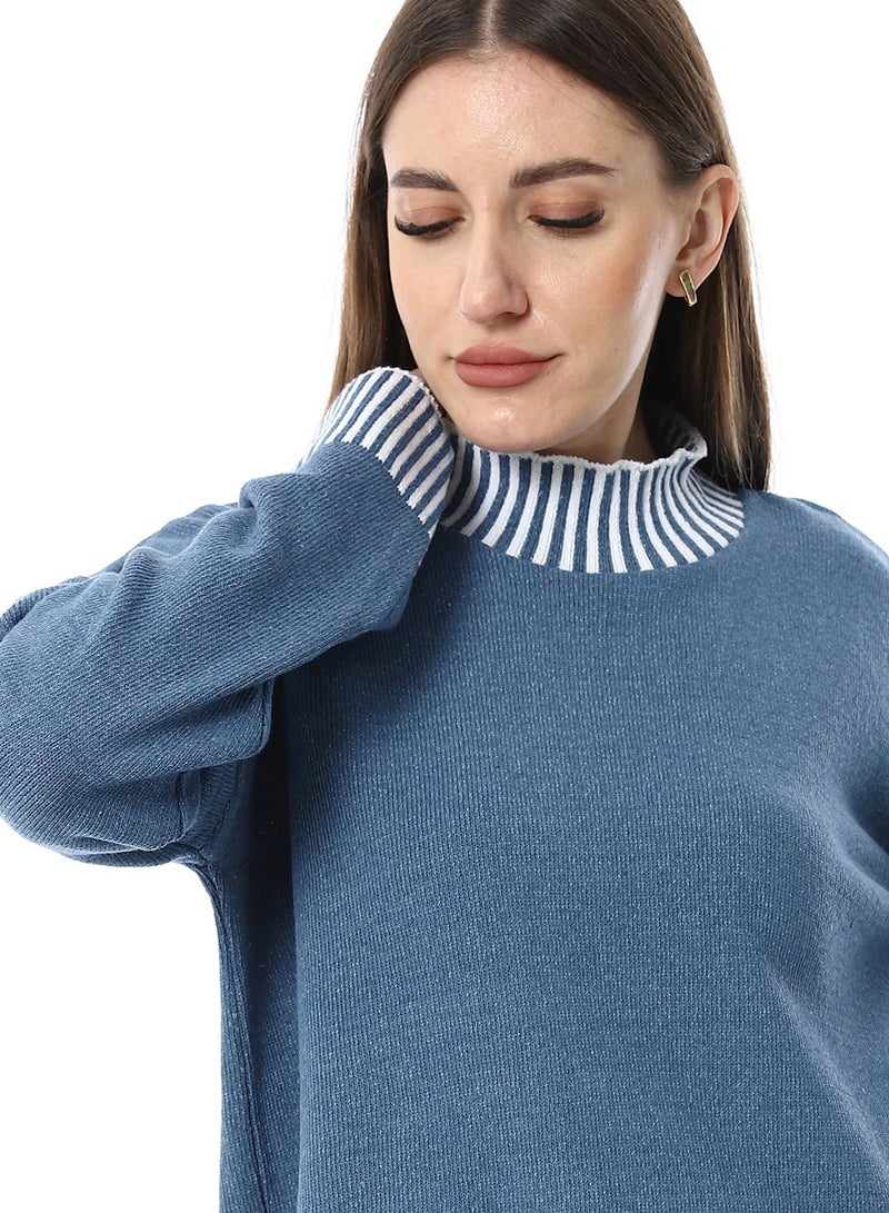 Caesar Women Wool Long Pullover With High Neck - Image 3