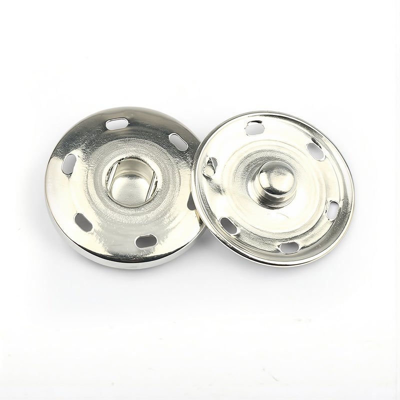 Portable 8mm Thin Light Snap Buttons Brass Sew On Spare Repair Part For Travel Sewing Kit - Image 1