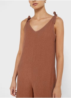 Ginger Shoulder Tie Detail Relaxed Fit Playsuit  - Image 3