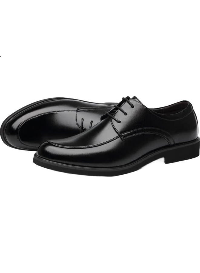 Poitulas Men'S Lace-Up Business Casual Shoes British Comfortable Formal Shoes Wedding Shoes Men'S Shoes 2029 Black 40 - Image 1