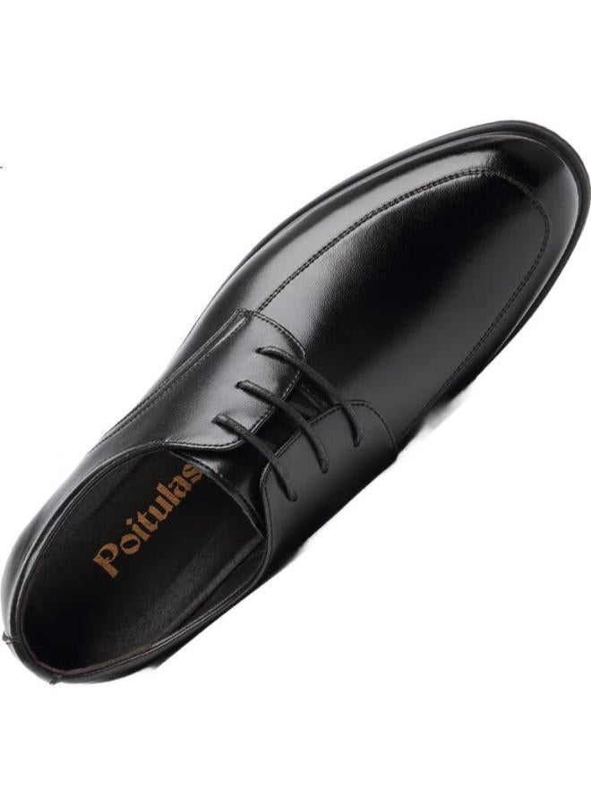 Poitulas Men'S Lace-Up Business Casual Shoes British Comfortable Formal Shoes Wedding Shoes Men'S Shoes 2029 Black 40 - Image 2