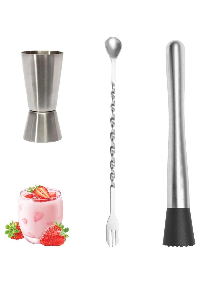 Home zone Stainless Steel Drink Shaker with Jigger for Milk Tea and Coffee - Image 2