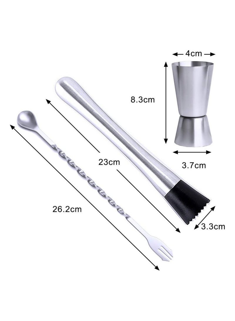 Home zone Stainless Steel Drink Shaker with Jigger for Milk Tea and Coffee - Image 4