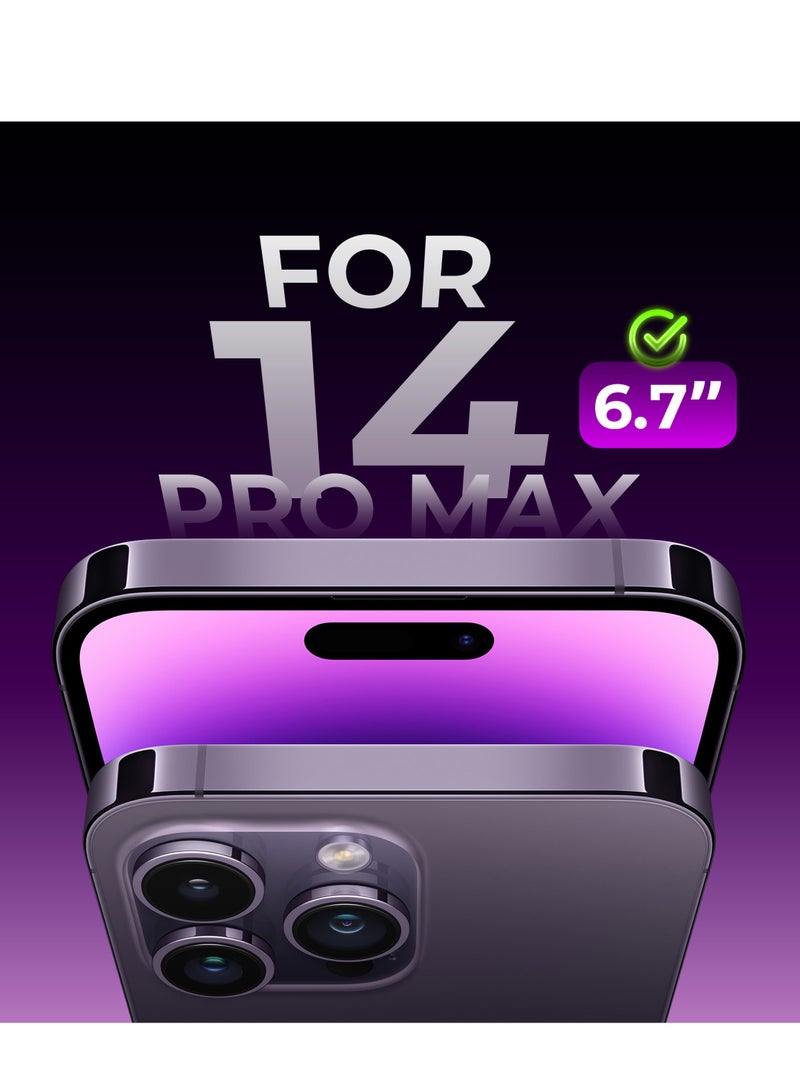 Maxwell Electronics Maxwell 3D Vista Privacy Anti-Peep HD Screen Protector Compatible with iPhone 14 Pro Max Privacy Protection Anti-Static, Oleophobic Coating, Anti-Dust, Easy to Install, Non Bubble Installation - Image 2