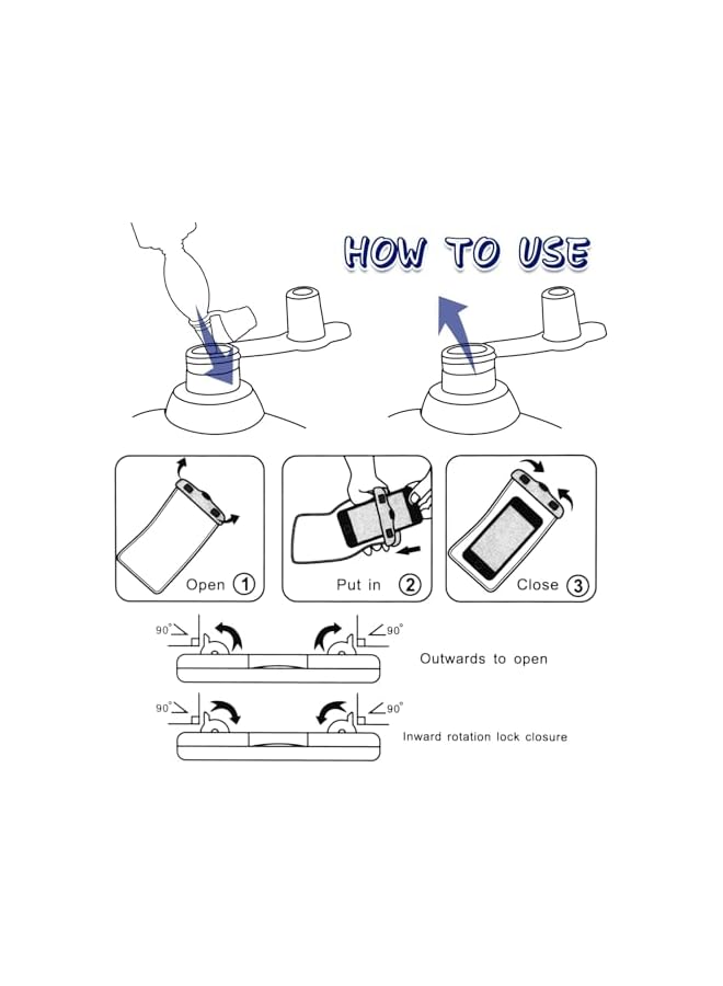 PROMASS 2 Pack Inflatable Beach Mat Lounge Chairs With Back Pillow, Includes 2 Waterproof Cell Phone Pouches, Portable Flocked Leisure Beach Chairs For Beach, Camping, Outdoors, Picnic, And Travel - Image 2