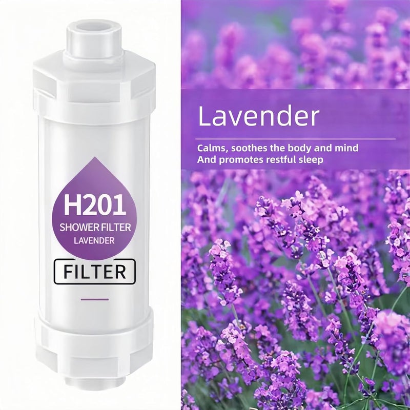 Fejytor Lavender Vitamin Shower Filter, Aromatherapy Shower Infuser, Shower Head Filter for Hard Water Softener, Filters Impurities, Rust Removal, Chlorine Removal, Anti Hair Loss, Prevents Dry Skin - Image 4