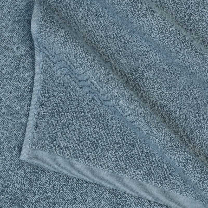 Cleanbear Hand Towel for Bathroom, 100% Cotton, Quick Dry & Lightweight Hand Towels with Wavy Pattern, Lint Free and Durable, 4 Pack, 13 x 28 Inch (Blue-Gray) - Image 4