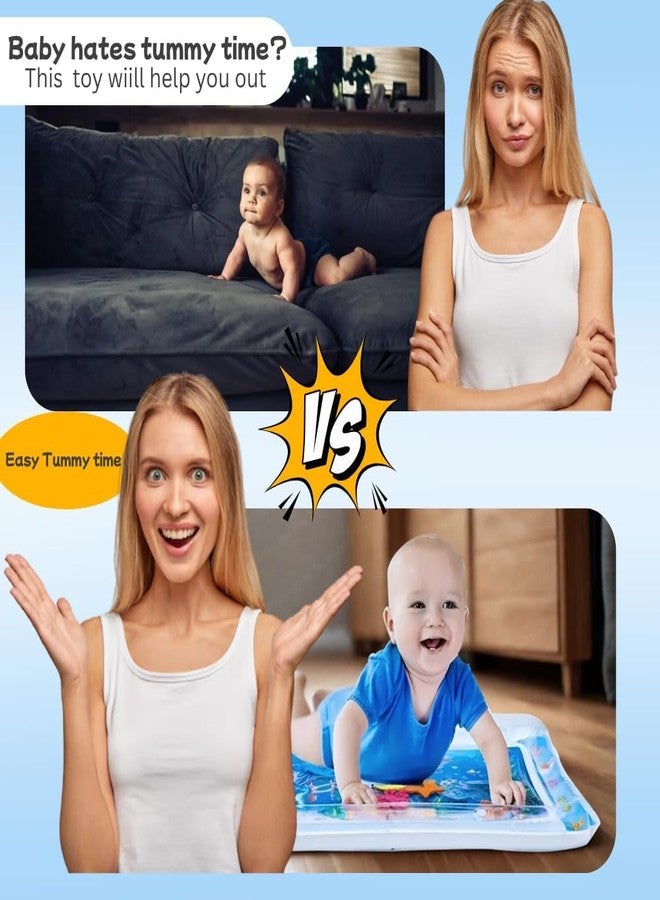 Space Enterprises Tummy Time Water Mat for Babies | Sensory Play Gym for 6-12 Months | Newborn Baby Essentials | Water-Filled Activity Mat | Baby Gifts | Pack of 1 - Image 4