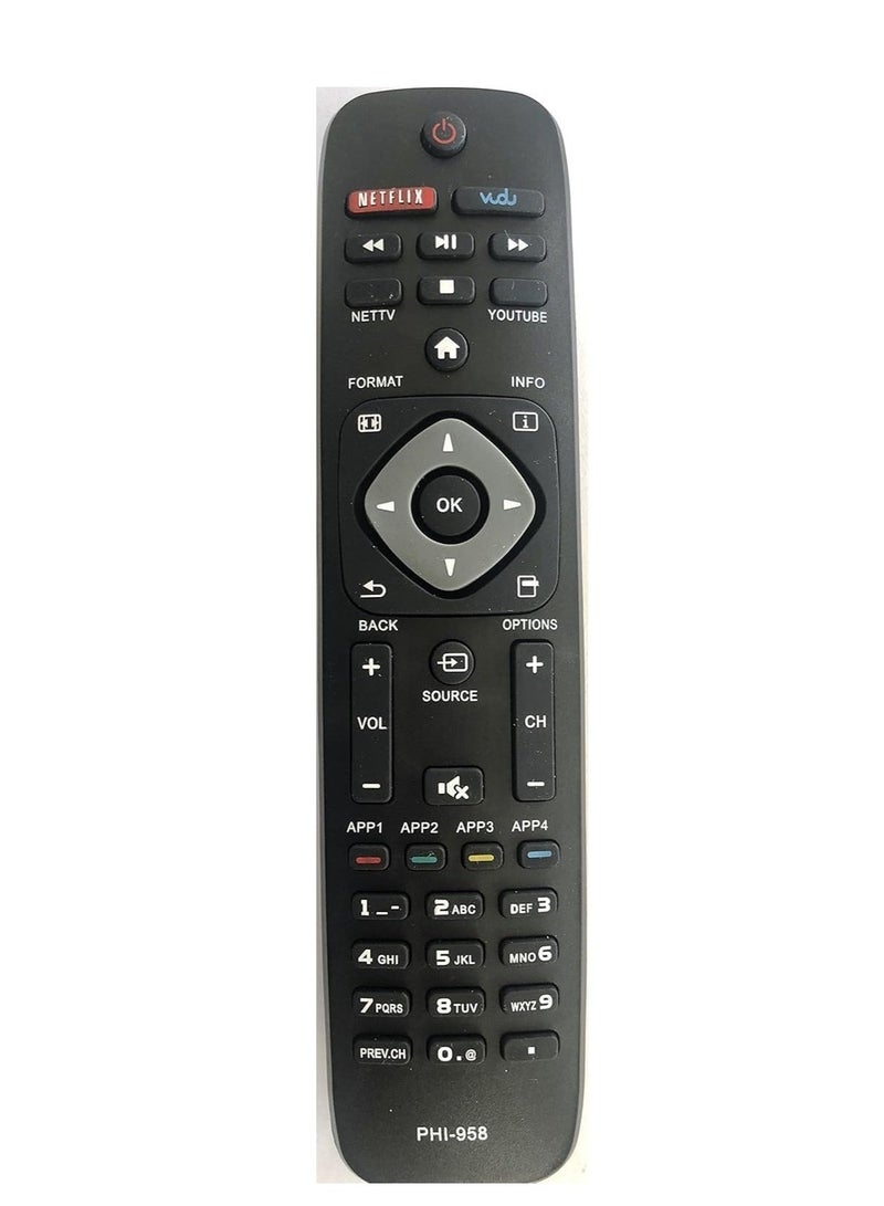 ELTRAZONE ELTRAZONE New Replacement PHI-958 Remote | Compatible with URMT39JHG003 YKF340-001 | Universal Remote Control for Smart TV & DVD Players | No Setup Required | Long-Range Signal | Durable & Ergonomic Design, Easy-to-Use, Reliable Performance for Seamless Entertainment Control