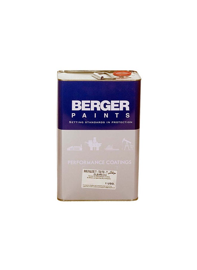 Asian Paints Berger - Asian Paints Berger Solvalux 7 73 Polyurethane Thinner 4 Ltr - Image 1