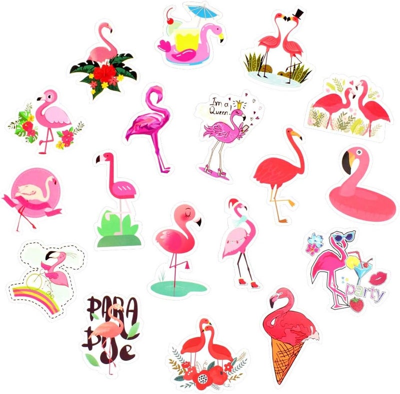 QTL Flamingo Stickers for Teens Kids Flamingo Laptop Stickers for Girls Flamingo Vinyl Stickers for Water Bottle Waterproof Stickers 50Pcs - Image 2