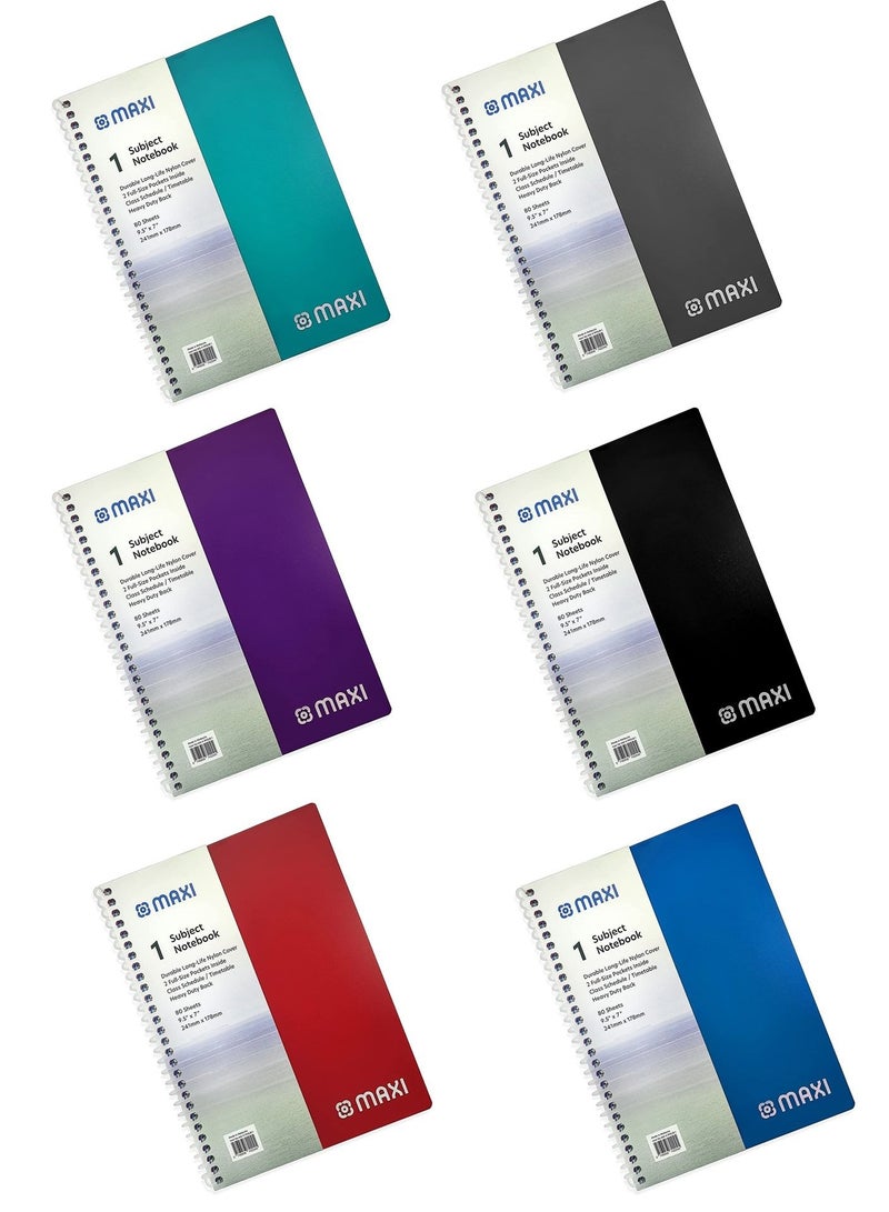 Maxi 80-Sheet Notebook B5 Size Multicolour - Image 1