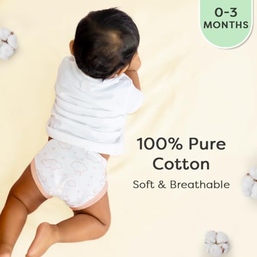 SuperBottoms BASIC 100% Pure Cotton Langot for New Born 0-3 Months – Baby Gift Set for New Born – Pack of 10 – Fits Up To 5 kg - Image 3