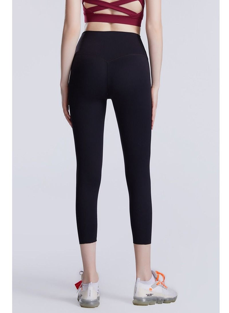 Loquat Solid Stretch Yogo Pants Black - Image 3
