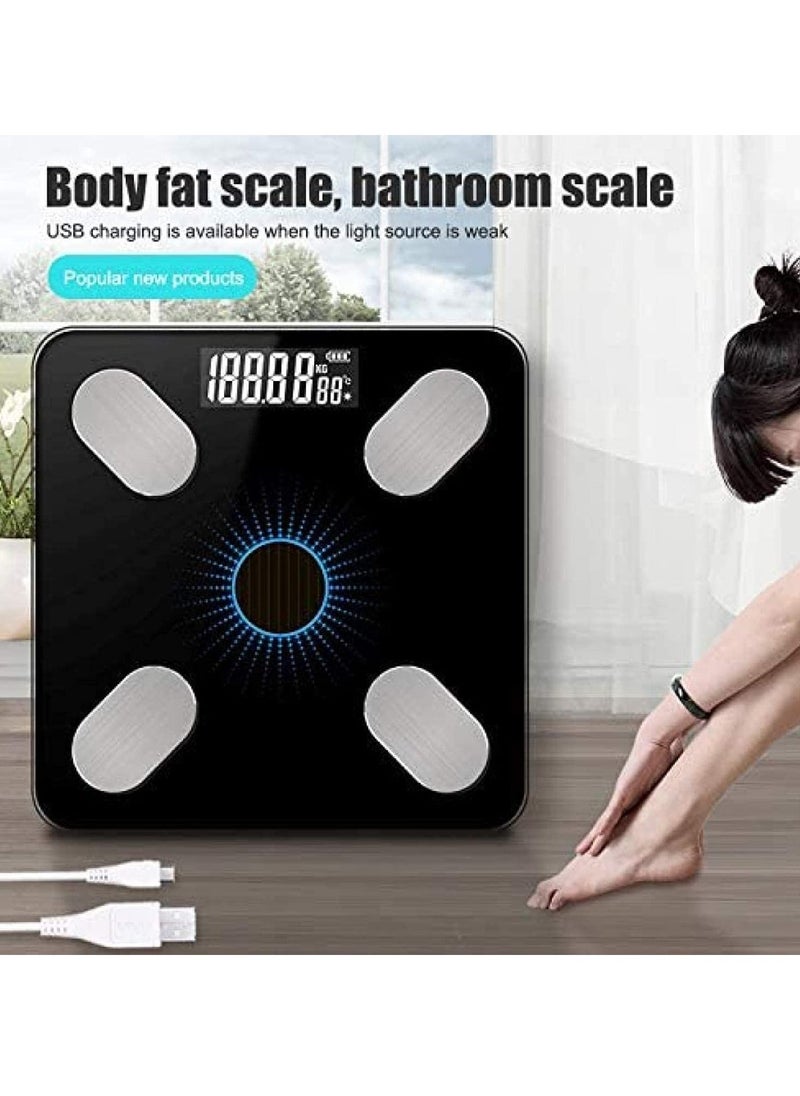 ELTRAZONE Smart Body Fat & Body Composition Scale – Bluetooth Electronic Weighing Scale with BMI Analyzer, Backlit LCD, Tempered Glass, Mobile App Sync for iOS & Android, 180KG Capacity – Ideal for Home Use & Health Monitoring - Image 5