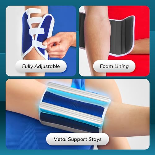 BraceAbility جهاز تثبيت مرفق الرضيع BraceAbility - جبيرة وتقييد الذراع للأطفال | يمنع مص الإبهام، لمس الوجه، الخدش، سحب أنابيب الوريد (XS) - Image 5