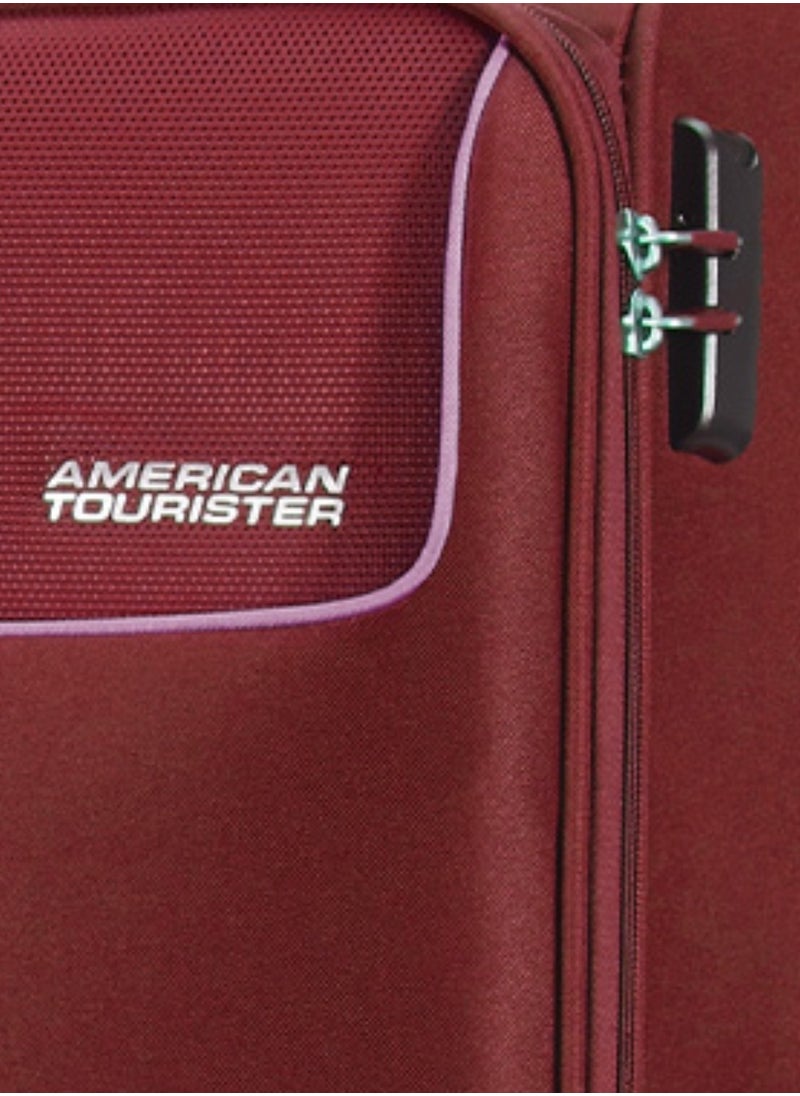 AMERICAN TOURISTER JAMAICA SOFT SPINNER CABIN 58CM MAROON TSA  - Image 3
