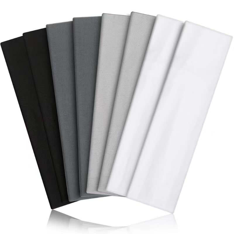 VANRUID Headbands for Women 8PCS [Summer-Exclusive Headband], Non Slip Sports Headband Elastic Soft Running Fashion Headband Absorb Sweat Headbands for Men for Women for Working Out, Travel - Image 1