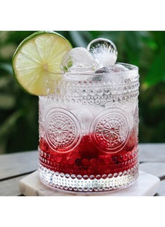 Kate Aspen Kate Aspen Hobnail Beaded Floral Clear Drinking Glasses Set of 6, (10 oz) Vintage Glassware Set Cocktail Glass Set, Juice Glass, Water Cups | Great Hostess Gift & Gift for New Home Owners  - Image 1