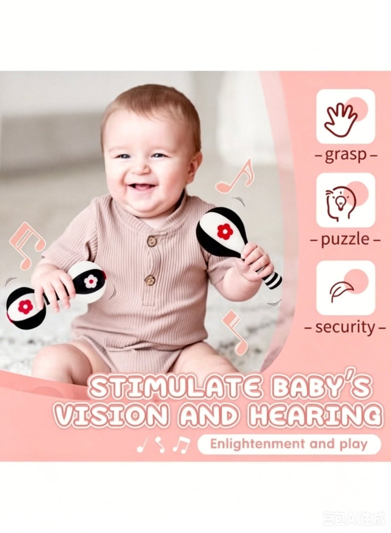 Wish 2-PCS Soft Rattles Newborn Baby Toys Car Seat Toys - Image 2