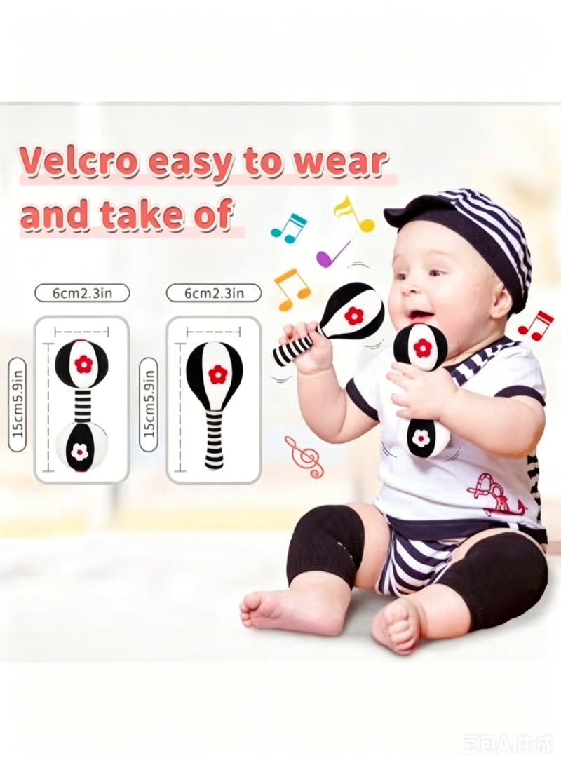 Wish 2-PCS Soft Rattles Newborn Baby Toys Car Seat Toys - Image 3