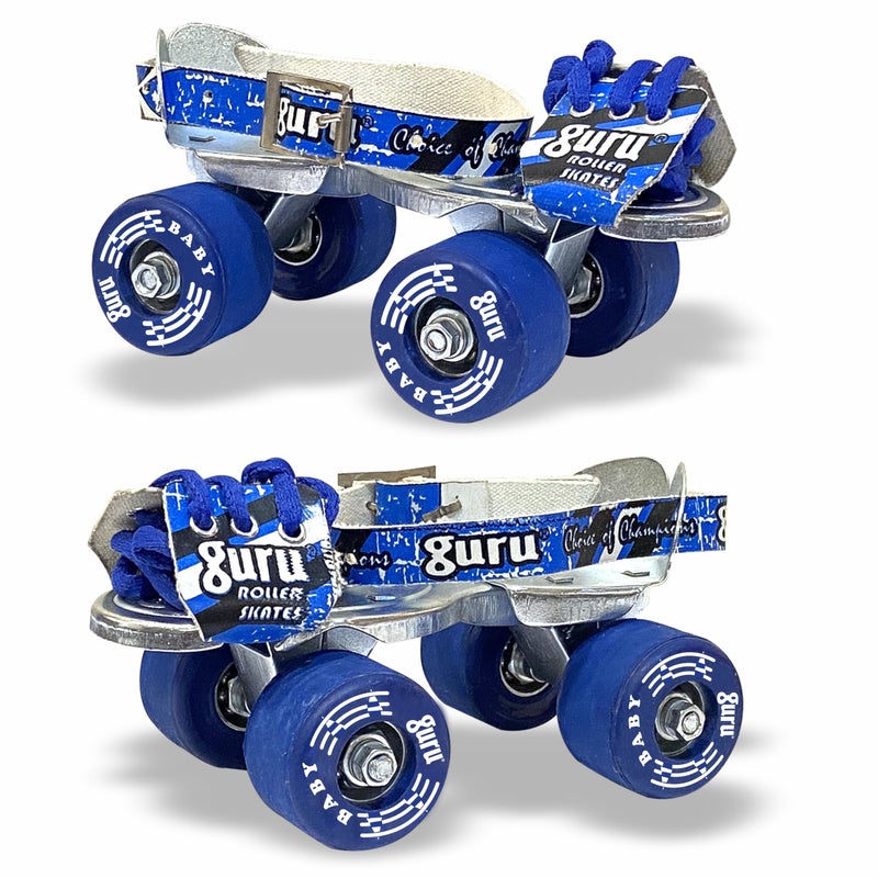 GURU Roller Skates, for Baby, Kids Adjustable Quad - Size 2 UK (Blue) - Image 5