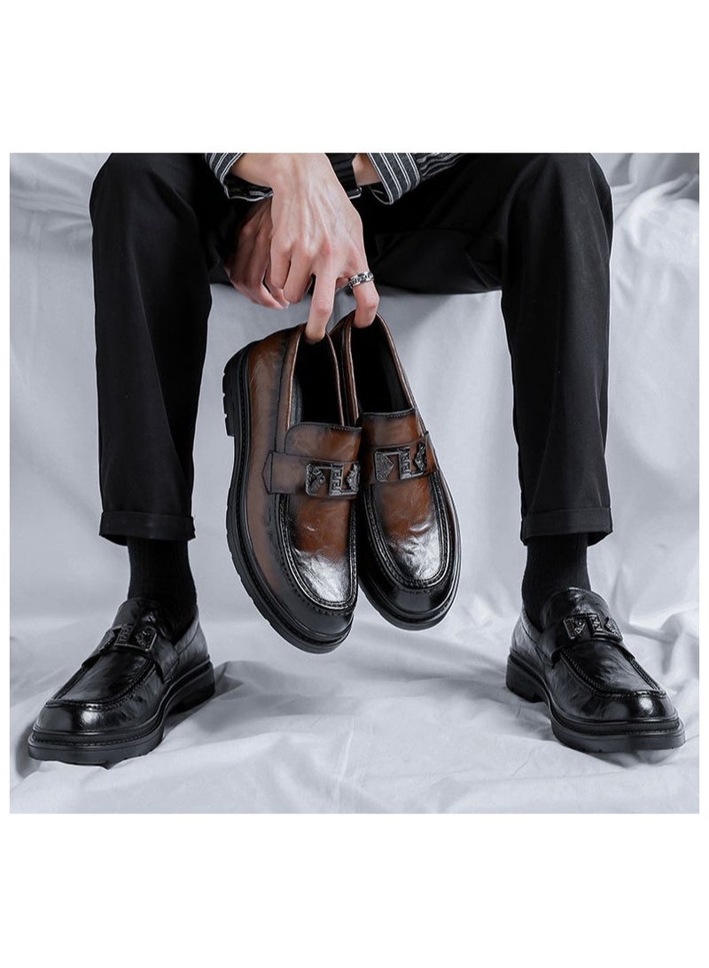 Warrior Versatile Retro Casual Leather Shoes  - Image 4